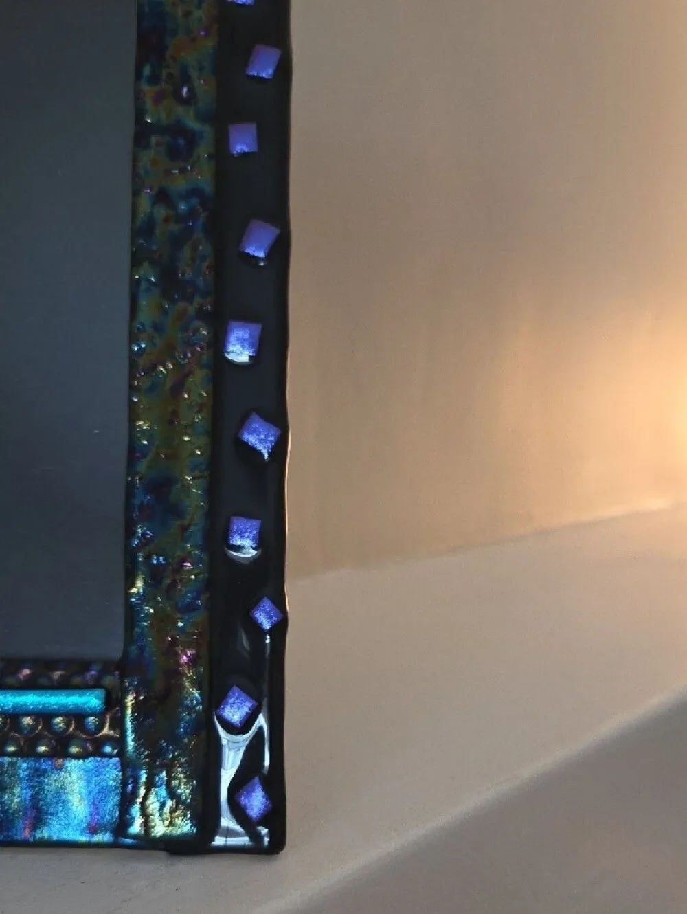 Iridescent Dichroic Glass Picture Frame